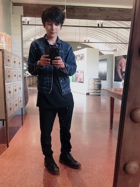 「VIBERG（ヴァイバー）のアイテム」を使った、武さん（メンズ・168cm）の春コーディネート