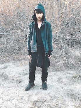 「VIBERG（ヴァイバー）のアイテム」を使った、武さん（メンズ・168cm）の冬コーディネート