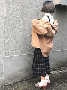 ten⭐︎ichiko       さん（レディース・157cm）の冬コーディネート