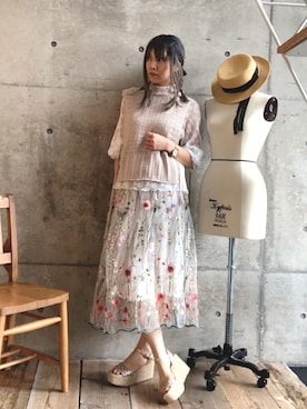 ten⭐︎ichiko さん(レディース・157cm)の春コーディネート