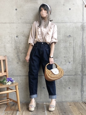 ten⭐︎ichiko       さん（レディース・157cm）の春コーディネート