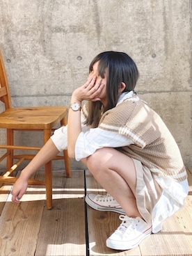 ten⭐︎ichiko       さん（レディース・157cm）の春コーディネート