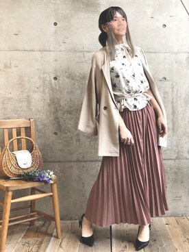 ten⭐︎ichiko       さん（レディース・157cm）の春コーディネート