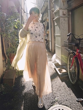 ten⭐︎ichiko       さん（レディース・157cm）の夏コーディネート