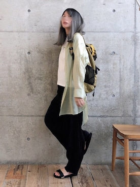 「MOUNTAIN SMITH（マウンテンスミス）のアイテム」を使った、ten⭐︎ichiko       さん（レディース・157cm）の夏コーディネート