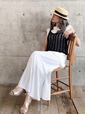 ten⭐︎ichiko       さん（レディース・157cm）の夏コーディネート