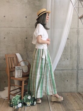 ten⭐︎ichiko さん(レディース・157cm)の夏コーディネート