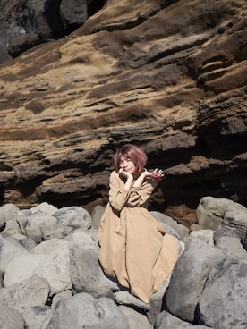 「ビッグシャツ」｜「アイテム（その他）」を使った、ten⭐︎ichiko       さん（レディース・157cm）の秋コーディネート