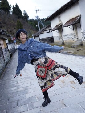 「Jeffrey Campbell（ジェフリーキャンベル）のアイテム（ブーツ）」を使った、ten⭐︎ichiko       さん（レディース・157cm）の秋コーディネート