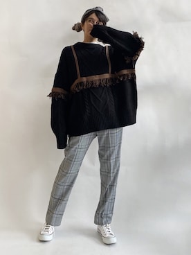 ten⭐︎ichiko       さん（レディース・157cm）の冬コーディネート