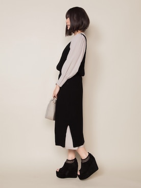 ten⭐︎ichiko       さん（レディース・157cm）の冬コーディネート