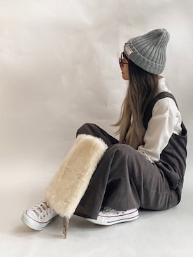 「ロングヘア」｜「アイテム（オールインワン・サロペット）」を使った、ten⭐︎ichiko       さん（レディース・157cm）の秋コーディネート