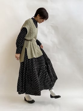 ten⭐︎ichiko       さん（レディース・157cm）の冬コーディネート