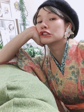 「和服」｜「アイテム（その他）」を使った、ten⭐︎ichiko       さん（レディース・157cm）の冬コーディネート