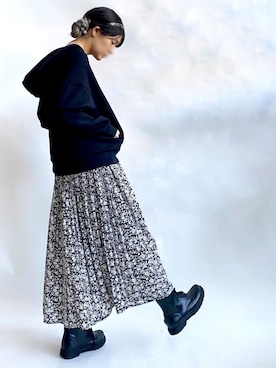 ten⭐︎ichiko       さん（レディース・157cm）の冬コーディネート