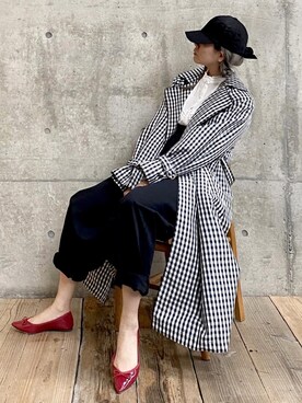 「春めきシューズ」｜「アイテム（オールインワン・サロペット）」を使った、ten⭐︎ichiko       さん（レディース・157cm）の春コーディネート