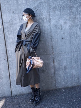 「Jeffrey Campbell（ジェフリーキャンベル）のアイテム（ブーツ）」を使った、ten⭐︎ichiko       さん（レディース・157cm）の春コーディネート