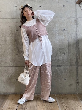 「OZOC（オゾック）のアイテム（財布/小物）」を使った、ten⭐︎ichiko       さん（レディース・157cm）の春コーディネート