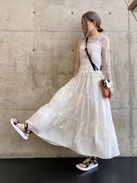 ten⭐︎ichiko       さん（レディース・157cm）の春コーディネート