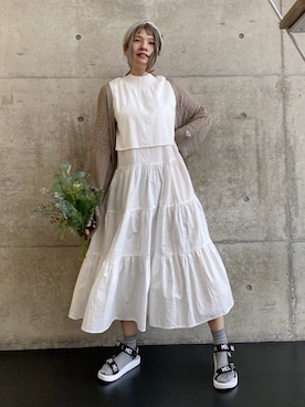 ten⭐︎ichiko       さん（レディース・157cm）の夏コーディネート