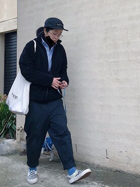 「WINTER STYLE」｜「アイテム（キャップ）」を使った、O小肉卷Oさん（レディース・163cm）の夏コーディネート