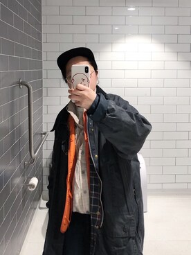 「Carhartt WIP（カーハートダブリューアイピー）のアイテム（ジャケット/アウター）」を使った、O小肉卷Oさん（レディース・163cm）の冬コーディネート