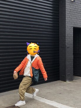 「Carhartt WIP（カーハートダブリューアイピー）のアイテム（ジャケット/アウター）」を使った、O小肉卷Oさん（レディース・163cm）の春コーディネート