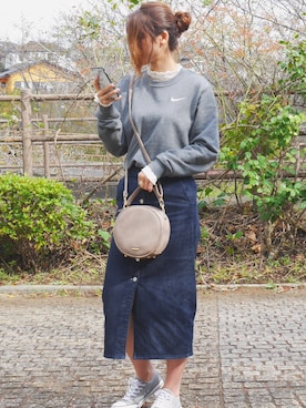 「お気に入りコーデ」｜「アイテム（スウェット）」を使った、.°noko.°さん（レディース・161cm）の秋コーディネート