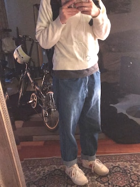 「FRAPBOIS（フラボア）のアイテム（リング）」を使った、kanasan003さん（レディース・156cm）の春コーディネート