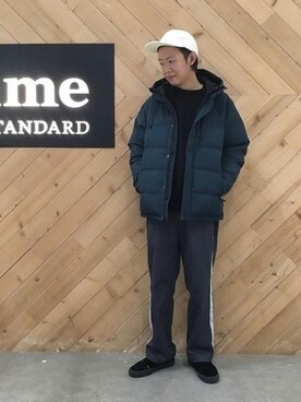 「JOURNAL STANDARD relume（ジャーナルスタンダード　レリューム）のアイテム（ダウンジャケット/コート）」を使った、Shinjiさん（メンズ・177cm）の冬コーディネート