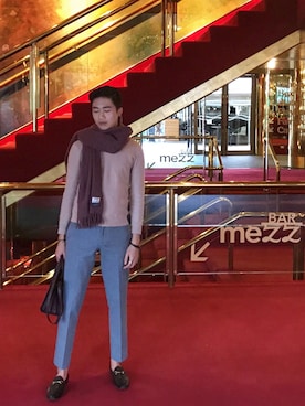 「TOPMAN（トップマン）のアイテム（その他パンツ）」を使った、Fabio Leeさん（メンズ・170cm）の夏コーディネート