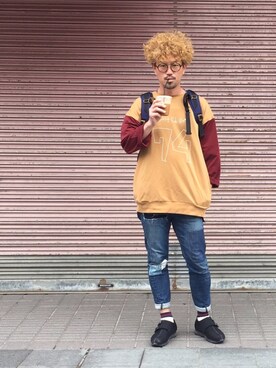 イシバシトモヒロさん（メンズ・173cm）の春コーディネート