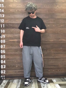 イシバシトモヒロさんの「JMBRY Unisex T -history-」を使ったコーディネート