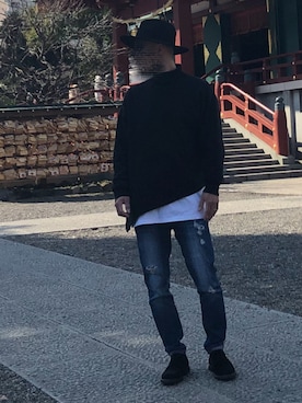 「LAKOLE（ラコレ）のアイテム（帽子）」を使った、チリチリさん（メンズ・176cm）の夏コーディネート