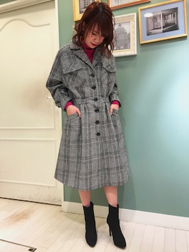 「RANDA（ランダ）のアイテム（ジャケット/アウター）」を使った、haruka babaさん（レディース・165cm）の秋コーディネート