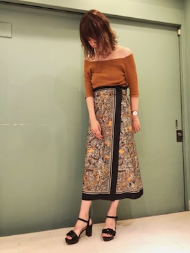 「アイテム（バングル/リストバンド）」を使った、haruka babaさん（レディース・165cm・20代）の夏コーディネート