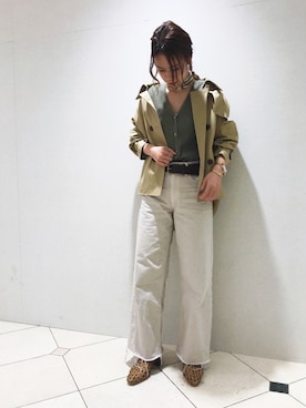 「RANDA（ランダ）のアイテム（ジャケット/アウター）」を使った、haruka babaさん（レディース・165cm）の冬コーディネート