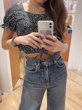 「JUEMI（ジュエミ）のアイテム（アクセサリー）」を使った、𝐌𝐈𝐒𝐀𝐊𝐈さん（レディース・156cm）の夏コーディネート