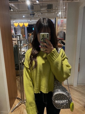 「JUEMI（ジュエミ）のアイテム（バッグ）」を使った、𝐌𝐈𝐒𝐀𝐊𝐈さん（レディース・156cm）の冬コーディネート