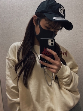 「JUEMI（ジュエミ）のアイテム（帽子）」を使った、𝐌𝐈𝐒𝐀𝐊𝐈さん（レディース・156cm）の冬コーディネート