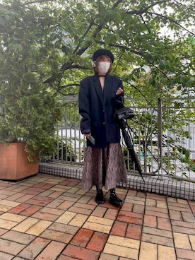 「ADER error（アーダーエラー）のアイテム（ジャケット/アウター）」を使った、nishihataさん（レディース・163cm）の春コーディネート