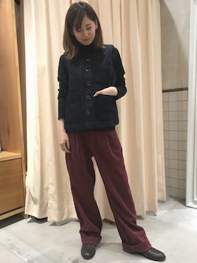 「RNA-N（アールエヌエーエヌ）のアイテム」を使った、akita cocoさん（レディース・157cm）の秋コーディネート