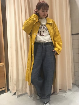 「RNA-N（アールエヌエーエヌ）のアイテム（その他アウター）」を使った、akita cocoさん（レディース・157cm）の冬コーディネート