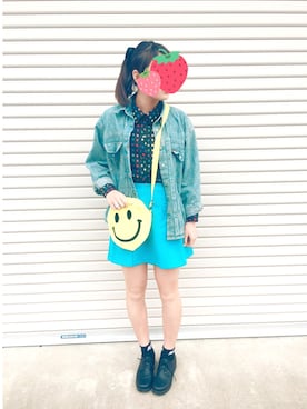 「ニコちゃん」｜「アイテム（ジャケット/アウター）」を使った、sioneさん（レディース・162cm）の春コーディネート