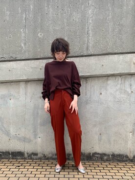 Iida Yukinaさん（レディース・171cm）の冬コーディネート