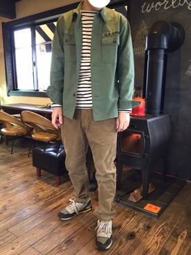 「temptation（テンプテーション）のアイテム（ジャケット/アウター）」を使った、りんさん（メンズ・174cm）の冬コーディネート