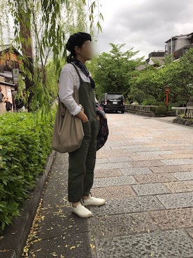 「Engineered Garments（エンジニアードガーメンツ）のアイテム（オールインワン・サロペット）」を使った、ire_1983さん（レディース・165cm）の春コーディネート