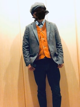 眼鏡(本体)さん(メンズ・173cm)の冬コーディネート