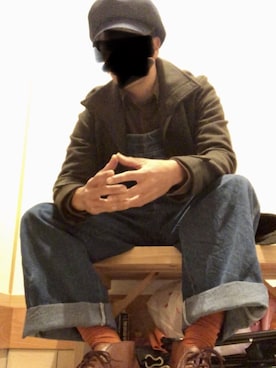 「POINTER（ポインター ）のアイテム」を使った、眼鏡(本体)さん（メンズ・173cm）の冬コーディネート