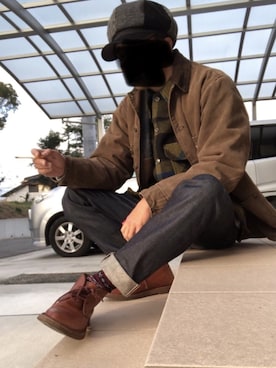 眼鏡(本体)さん（メンズ・173cm）の冬コーディネート